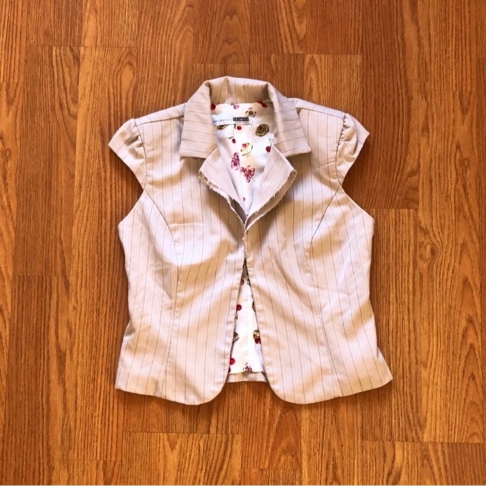 Vintage Pinstriped Business Casual Vest